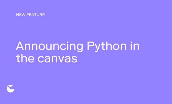 Announcing Python in the canvas